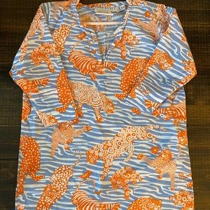 Gretchen Scott Designs tiger tunic coverup